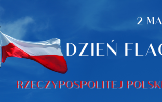 baner z flagą Polski