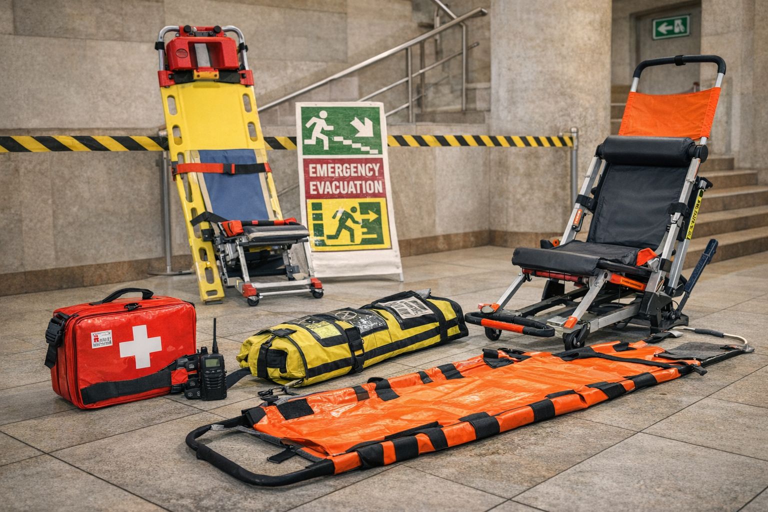 Sprzęt ewakuacyjny w praktyce – spotkanie w Starostwie Powiatowym w Lwówku Śląskim