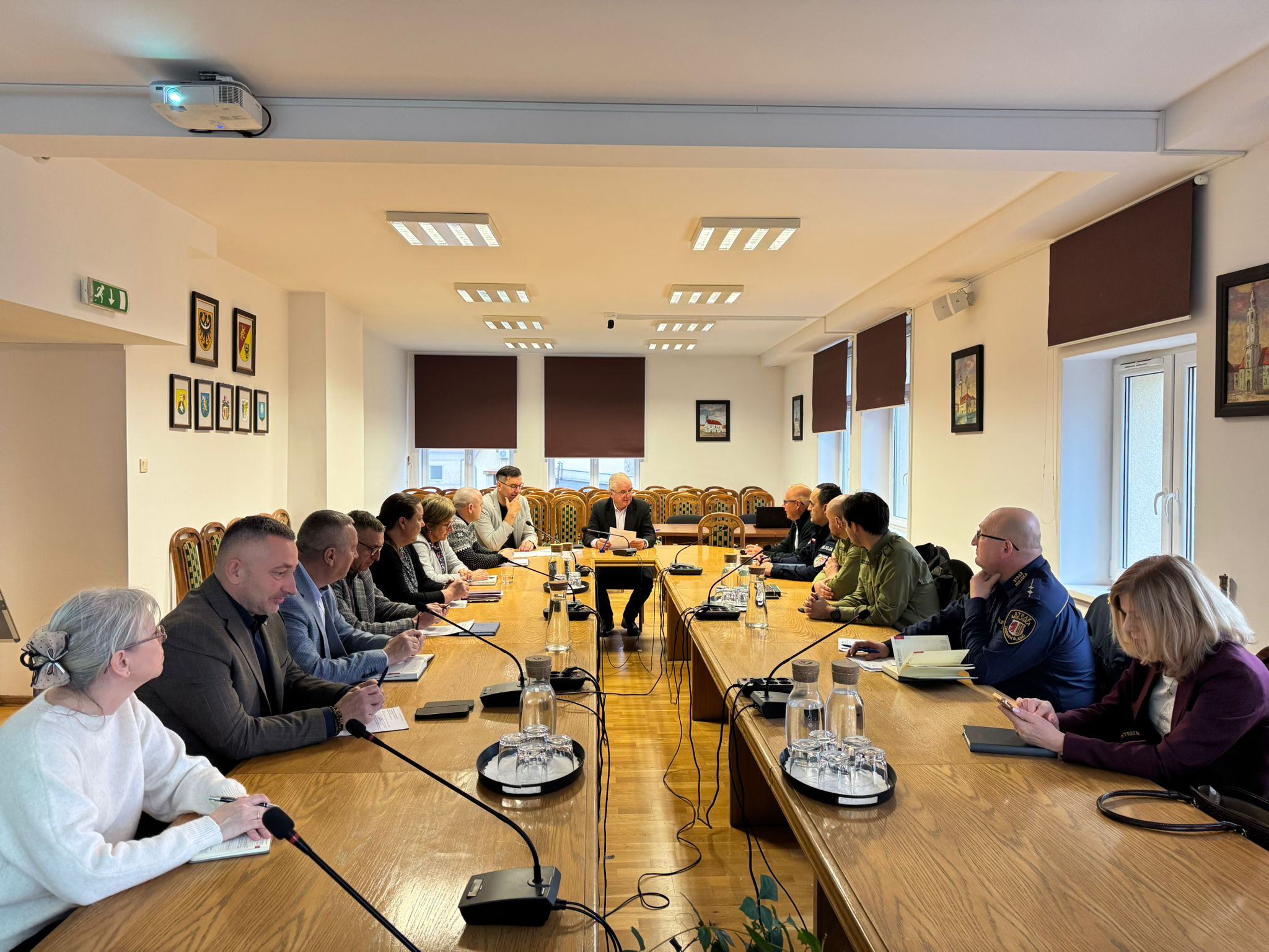 Posiedzenie Powiatowego Zespołu Zarządzania Kryzysowego