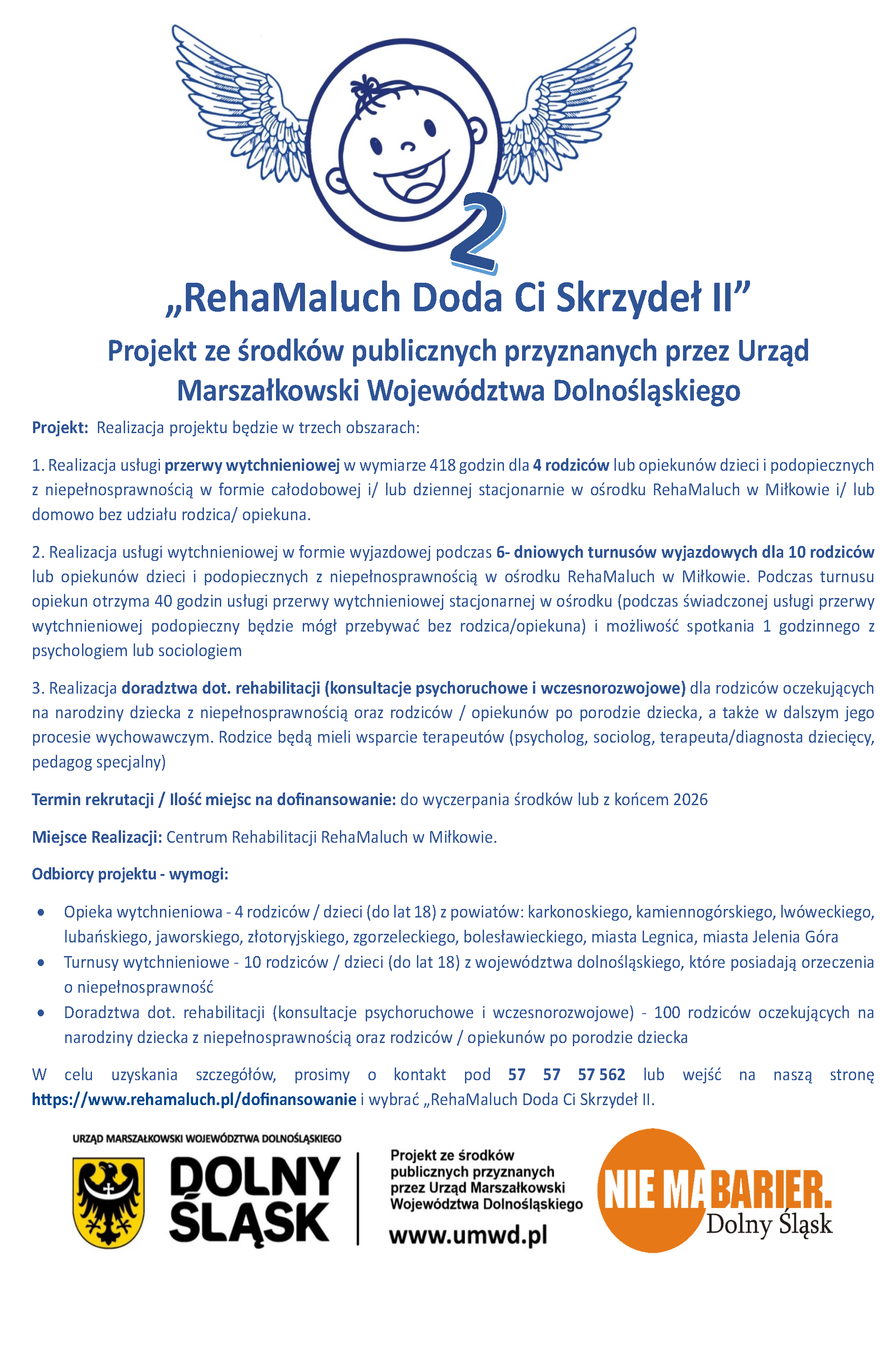 Zaproszenie dla rodziców dzieci niepełnosprawnych