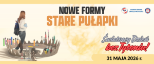 kobieta obrócona tyłem w pułapce z e papierosów napis nowe formuły stare pułapki światowy dzień bez tytoniu 31 maja 2026r.