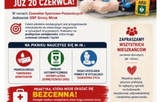 plakat informacyjny Piknik Edukacyjny „Pierwsza Pomoc”