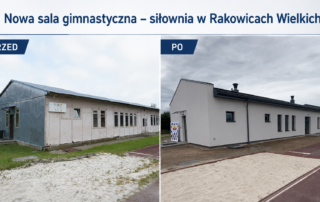 Nowa sala gimnastyczna-siłownia w Rakowicach Wielkich.